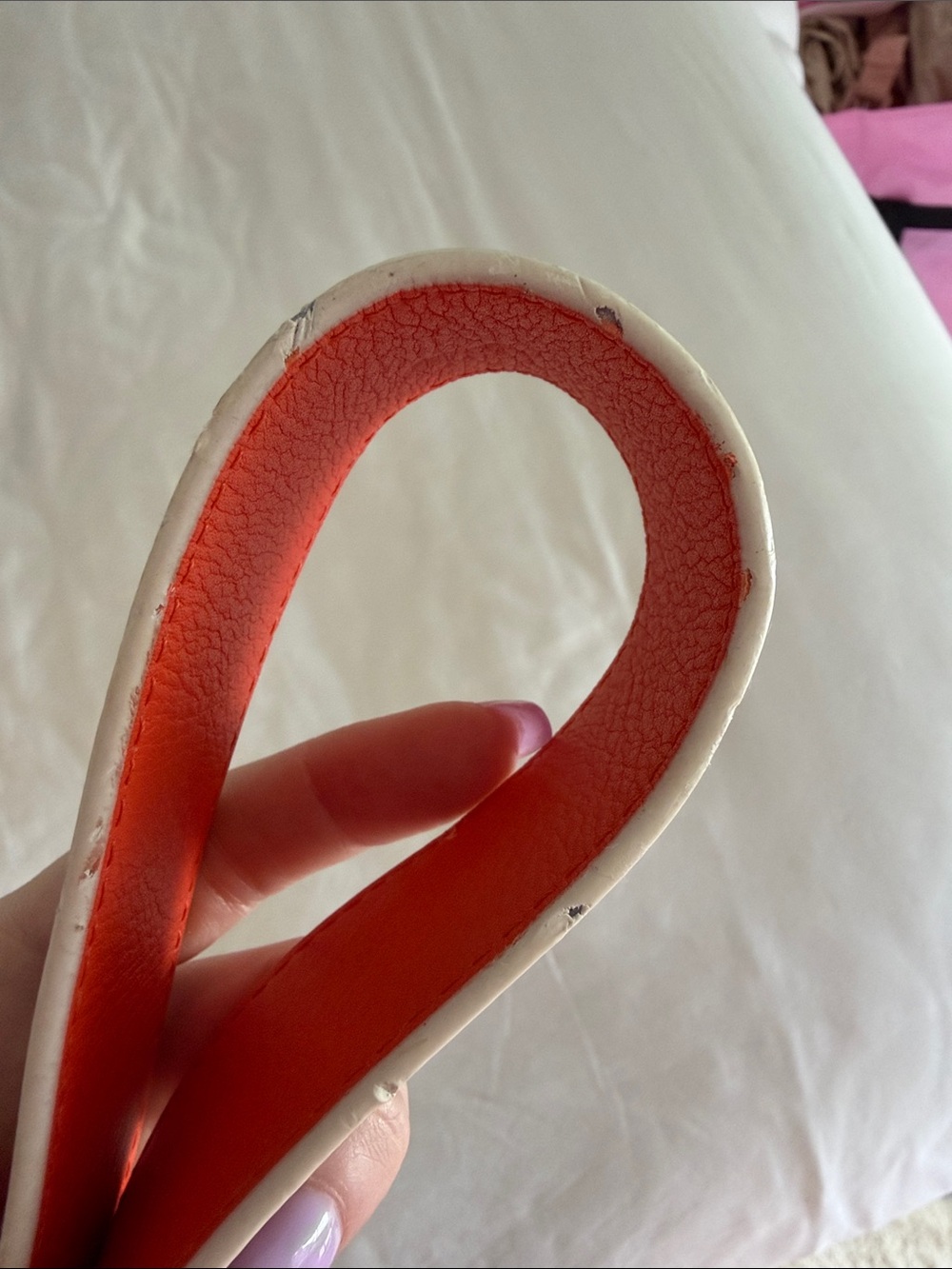 Louis Vuitton Monogram Reversible Strap in Brown & Orange - Picture 6 of 9